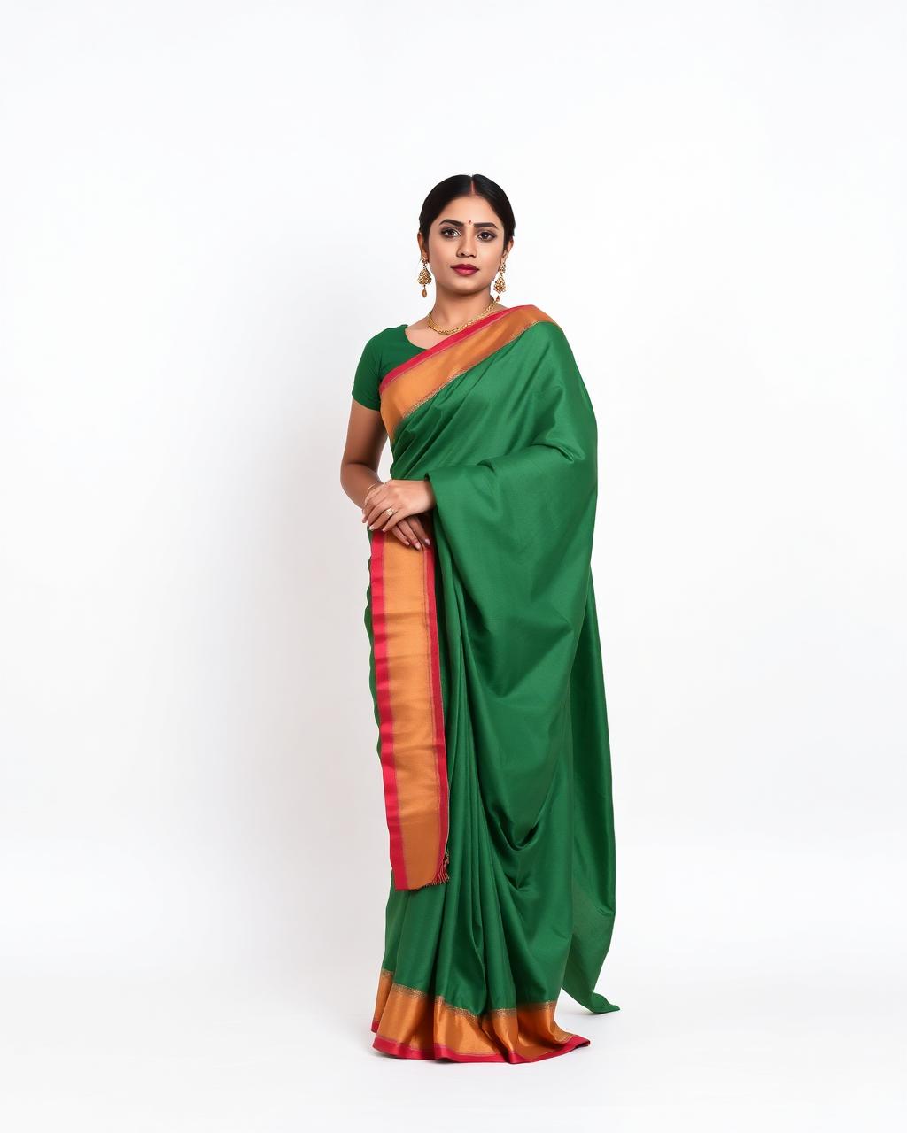 Bengali Style saree drape